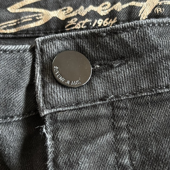 Seven 7 Black Bombshell High-Rise Boot Cut Jeans  Women’s Black Stretch Size 12 - Picture 7 of 12